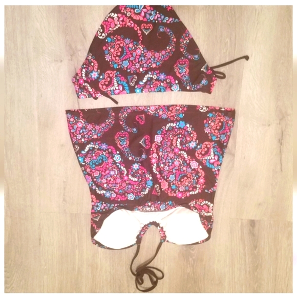 Y2K Paisley Tankini Bikini - Picture 2 of 4